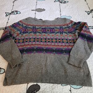 Chaps Multicolor Patterned Women's Sweater